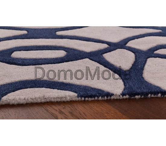 Шерстяний килим Matrix MAX 36 Wire Blue Купити в інтернет магазині ДомоМода фото 3 Шерстяний килим Matrix MAX 36 Wire Blue - Висока якість за найкращою ціною в Україні зображення 3.